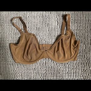 CUUP Plunge Bra (MESH) Size 34G (DDDD) TAUPE